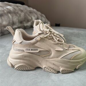 Steve Madden Cream chunky Women's Sneakers